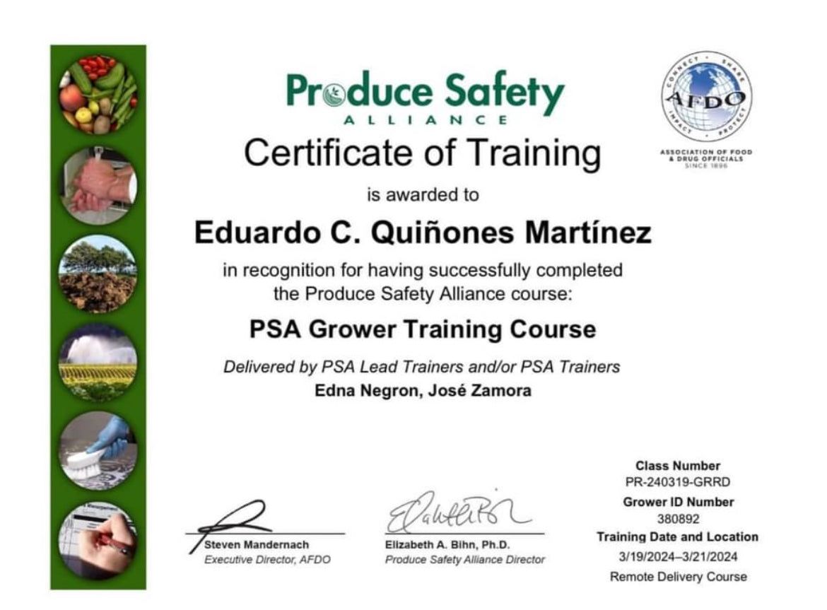 Consultoría agricola personalizada
